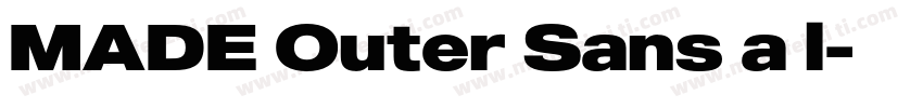 MADE Outer Sans a l字体转换